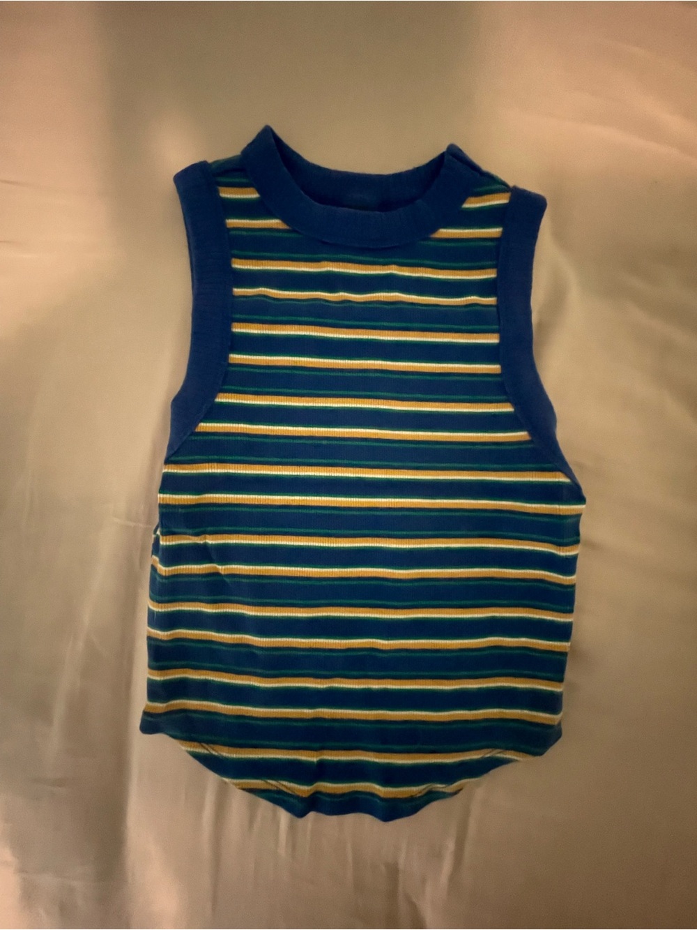 wild fable Blue, Green & Yellow Striped Kids Tank